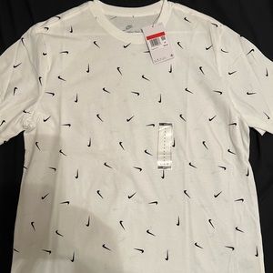 White Nike shirt